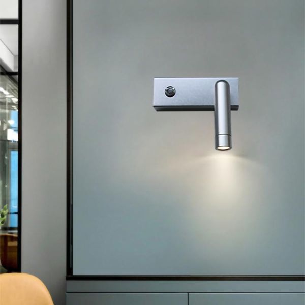

wall lamp 3w led bedside rotating reading bedroom living room modern minimalist decoration touch switch die-cast aluminum lp16