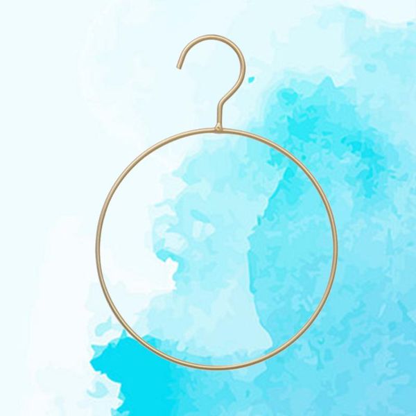 

round metal hangers bikini simple belt ring hanger scarf for bedroom closet(black) & racks