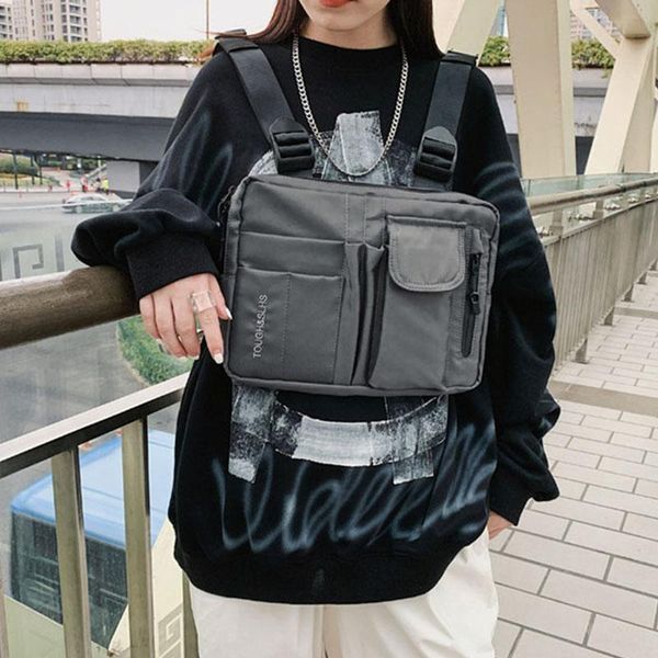 

casual chest rig bag for waist hip hop streetwear functional tactical pack phone bags functionality fanny