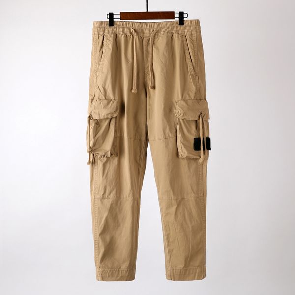 

cptoney astone is lan d men's pants designer overalls elastic, Black