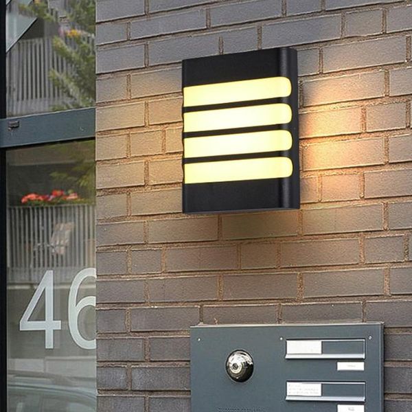 

thrisdar 12w square outdoor wall lamp waterproof villa garden porch aisle corridor balcony terrace exterior light lamps