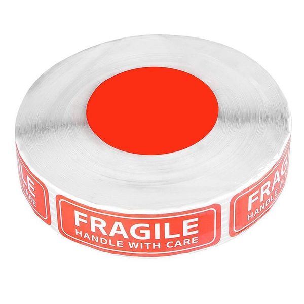 

roll stickers practical durable handy adhesive warning sign package fragile sticker decal gift wrap