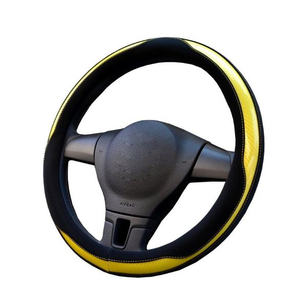 

steering wheel covers general 38cm universal auto car leather cover interior accessories skidproof holder protector