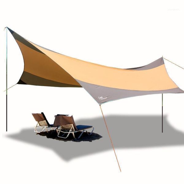 Strand-Sonnenschutz-Zelt UPF50+, Unterstand, Markise, Pavillon, Camping, 2 kostenlose Stangen, 550 x 560 cm, Zelte und Unterstände