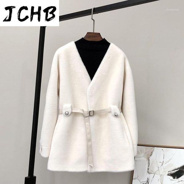 

winter coats women 2021 real fur coat woman 100% wool jacket women's sheep clothes korean style abrigo mujer tn1394 & blends, Black