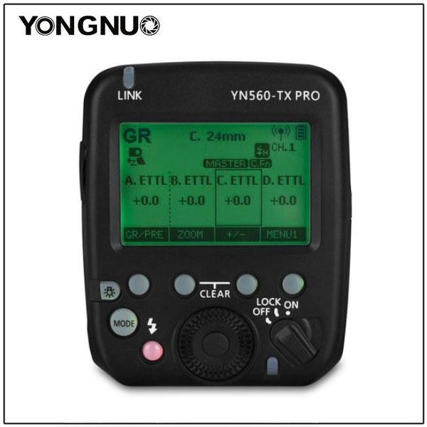 

yn560-tx pro speedlite transmitter flash trigger for yn200 yn862c yn685 yn968 yn560 yn660 supports ettl/m/multi/gr flashes