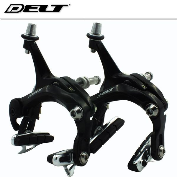 

bike brakes delt-sm054 black and silver road bicycle c brake clip caliper-side pull 47-62mm for urban fixed gear cnc shoes