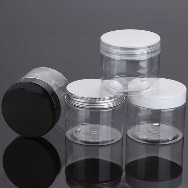 

1pcs 150g plastic jar with lids screw tin clear container empty cosmetic cream powder pot makeup box 70x60mm storage bottles & jars