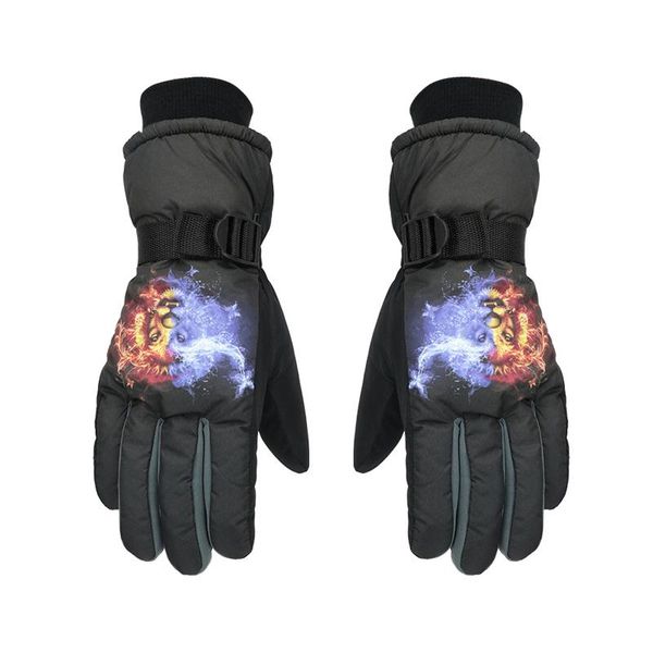 

ski gloves men women winter waterproof cycling skiing touch screen snow motorcycle with anti-lost lock