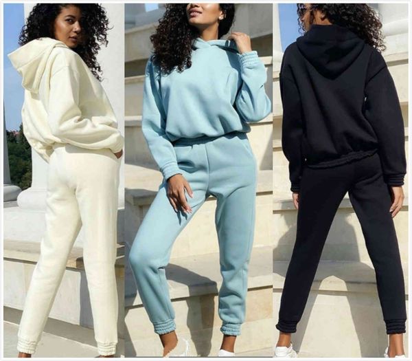 

women's plus size tracksuits 2021 large fleece sports leisure suit wp9999