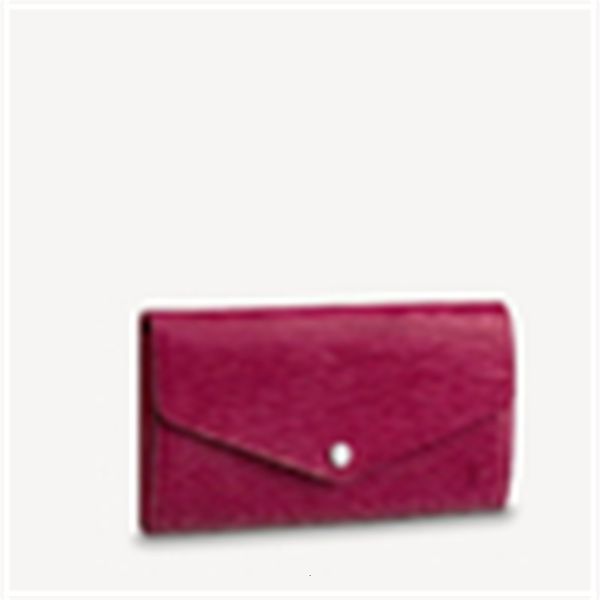

m60580 sarah wallet real leather long wallets chain wallet pouches key card holders cases purse clutches evening, Red;black