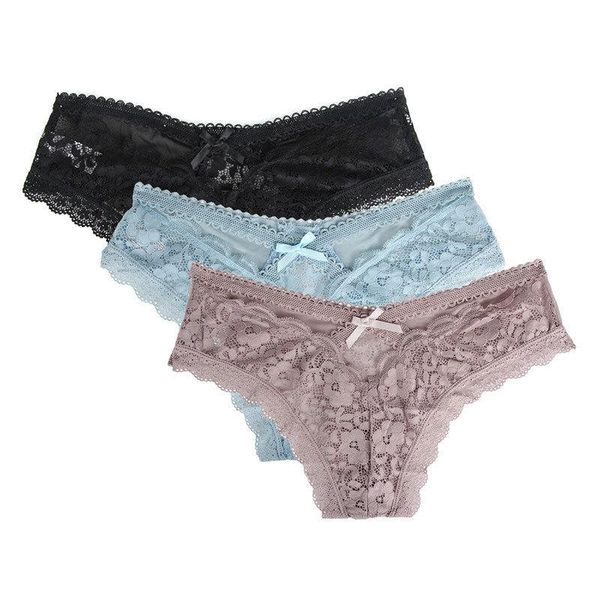 

underpants female panties for lace lingerie low rise solid color women's, Black;pink