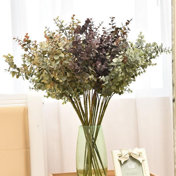 

model eucalyptus leaves round leaf money home decoration plants decorative flowers & wreaths