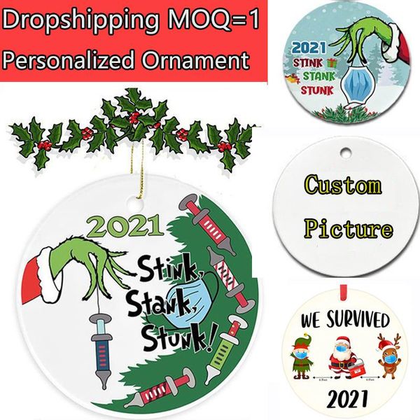 

christmas decorations drop personalized wooden ornament custom po picture bauble gift tags pendant festival decor 5pcs