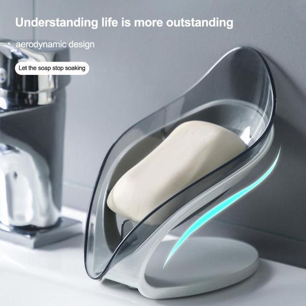 

leaf shape soap box bathroom holder dish storage plate tray case supplies gadgets1 dishes