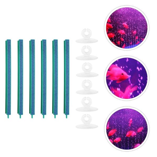 

air pumps & accessories 1 set/12pcs fish tank diffuser with sucker 4 inch oxygen bubble stone supply