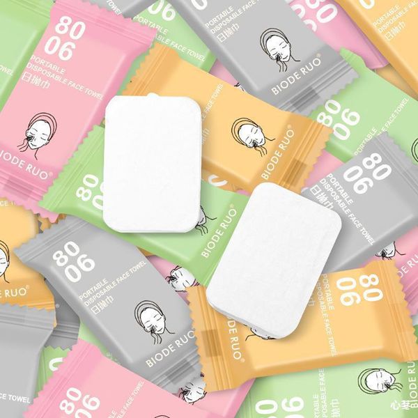 

towel 20pcs disposable compressed square portable travel non-woven facial increase thickening outdoor wet wipes