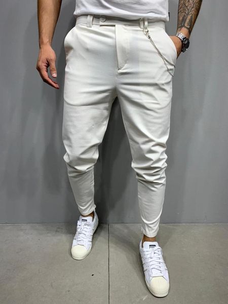 

men's jeans premium slim-fit italian classic cut fabric trousers, Blue