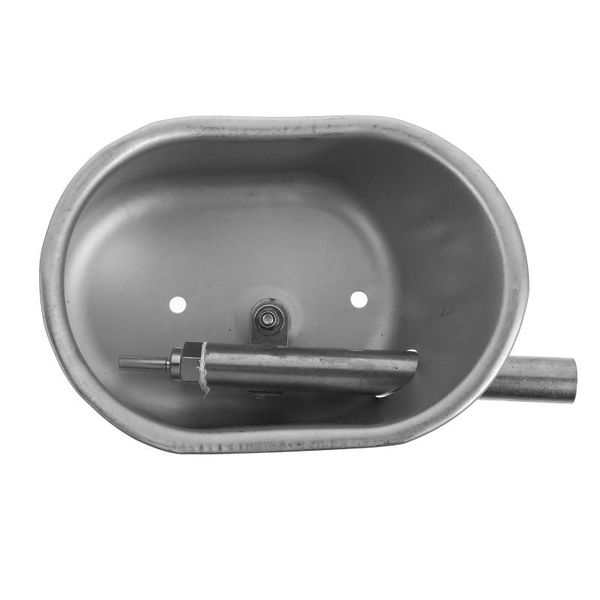 

garden decorations 1pc water feeder thickened automatic bowl simple metal drinking