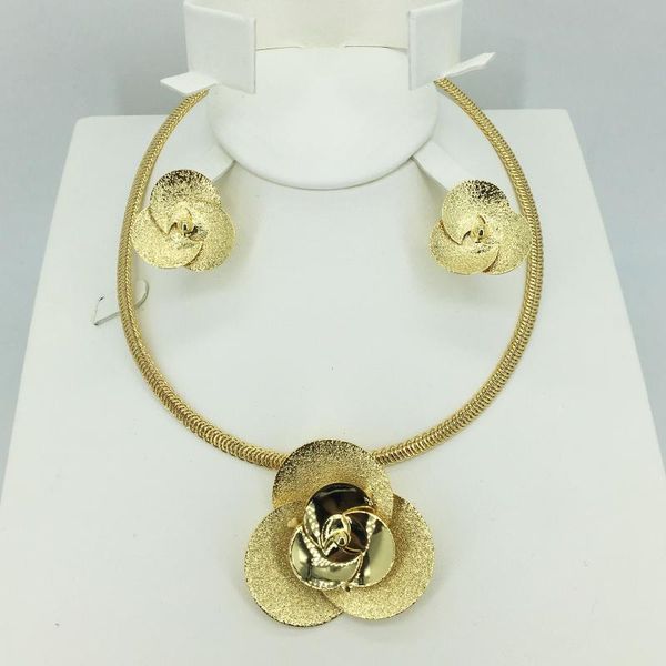 

earrings & necklace wholesale gold jewelry collection african brides wedding gifts women wife set, Silver