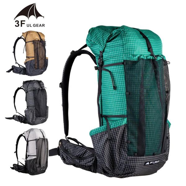 

outdoor bags 3f ul gear qi dian pro hiking backpack ultralight camping pack travel backpacking trekking rucksacks 46+10l