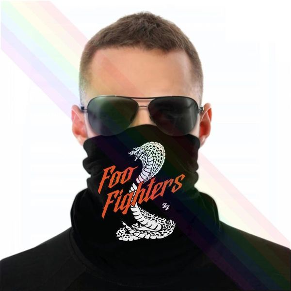 

scarves foo fighters logo headband scarf bandana neck warmer unisex, Blue;gray