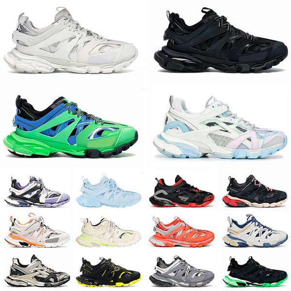 

triple s track 3.0 running shoes man woman outdoor multicolor black white blue red yellow green grey purple mens womens sports sneakers trai