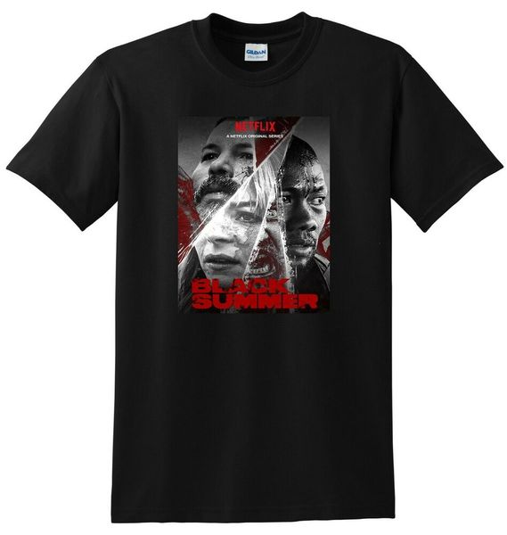 

black summer t shirt tv show poster tee season 1 small medium large xl, White;black
