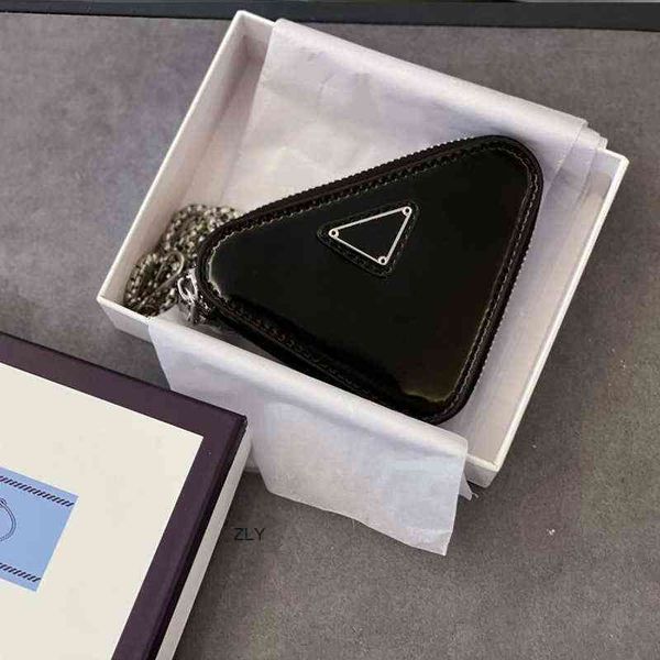 

21 new early spring park tower triangle badge zero wallet bag chain strap small satchel zly bags