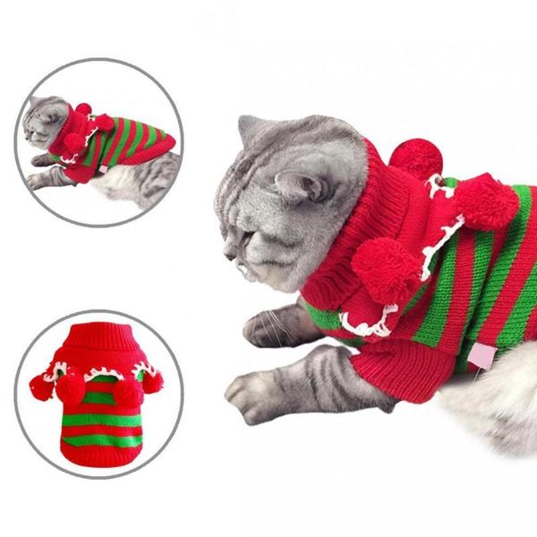 

cat costumes cute reliable warm sweater polyester pet good elasticity for autumn