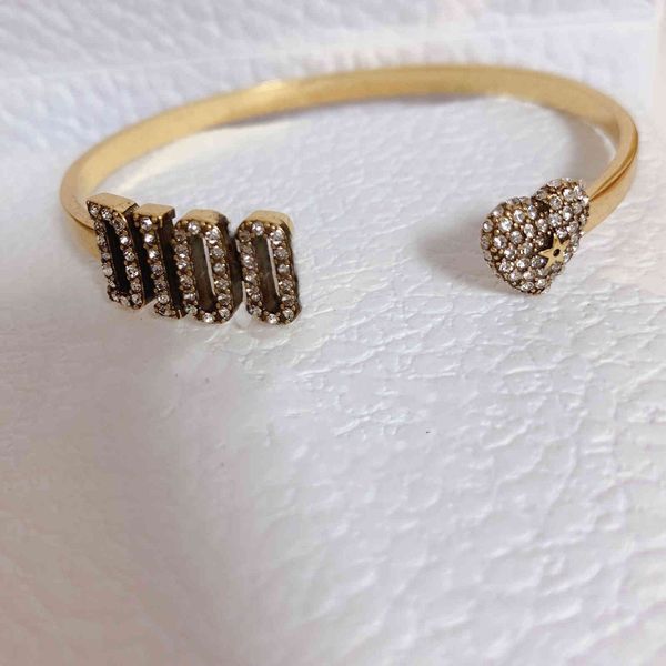 

bracelet letter bracelet style fashion ring brass material, Black