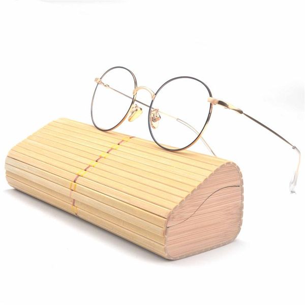 

mincl/2021 brand design plain glasses alloy frame women glass classic round clear lens elegant vintage eyewearfml fashion sunglasses frames, Black