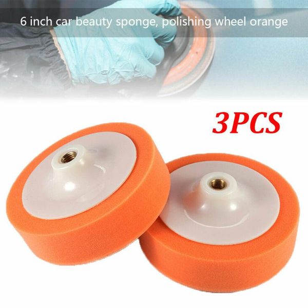 

orange polishing sponge heads parts replacement roundness universal 150mm car