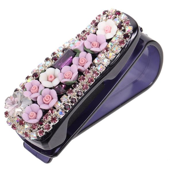 

other interior accessories 1pc rhinestone sunglasses holder unique glasses mount clip accessory for car