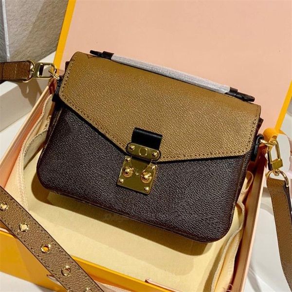 

luxury designers 2021 lady fashion panelled messenger zipper wallets business shoulder bag satchel handbags women casual hasp clutch saddle, Red;black