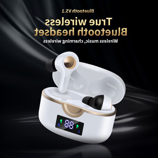 

New T22 True Wireless Bluetooth Headset, Overweight Bass, Microphone Fingerprint Touch Sports Waterproof Earplugs wholesale
