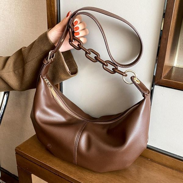 

evening bags solid color pleated tote bag 2021 fashion high-quality soft leather women designer handbag travel shoulder armpit