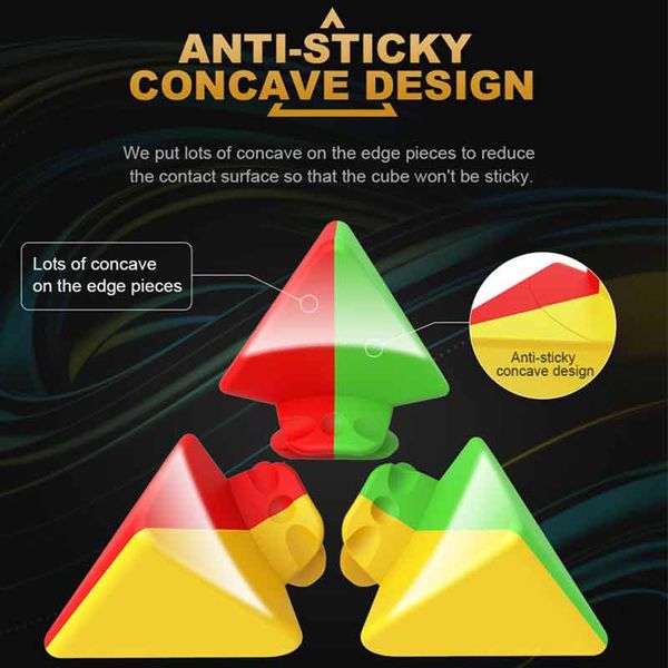 

color cube third-order tetrahedron childrens educational toys decompression cube tool