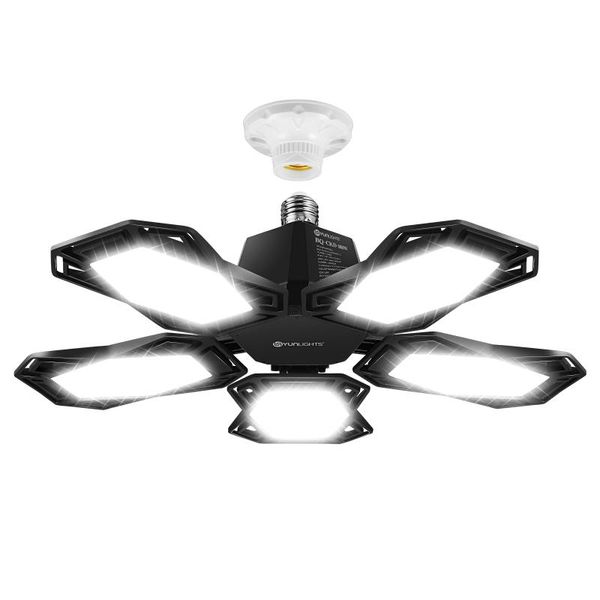 

floodlights 180w led garage light 18000lm flood 5 deformable panels ceiling e26 shop for workshop bas
