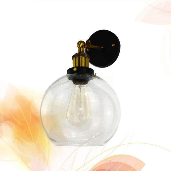 

15cm diameter glass round shape wall hanging light lamp