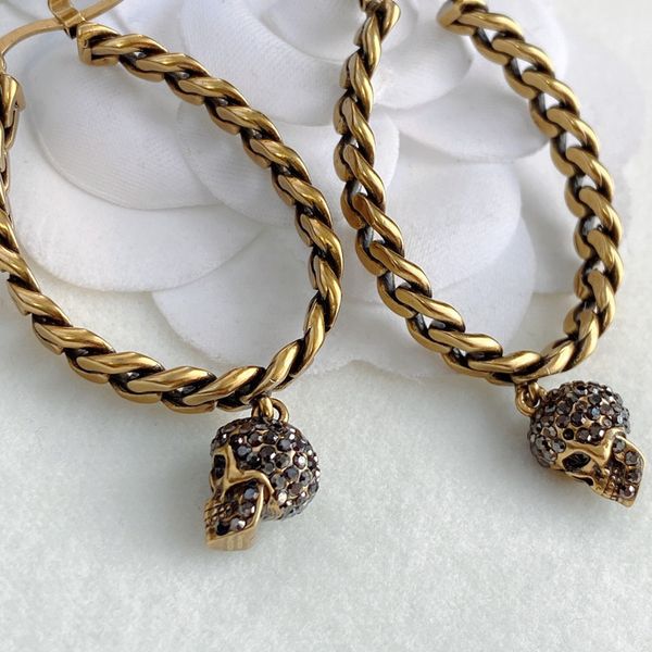 

special offer 70% off old brass earrings for women, Golden;silver