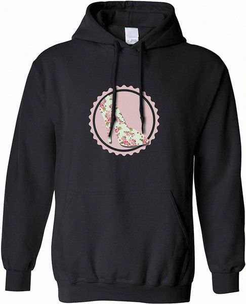 

vintage logo hoodie floral patterned shoe badge z6ow#, Black