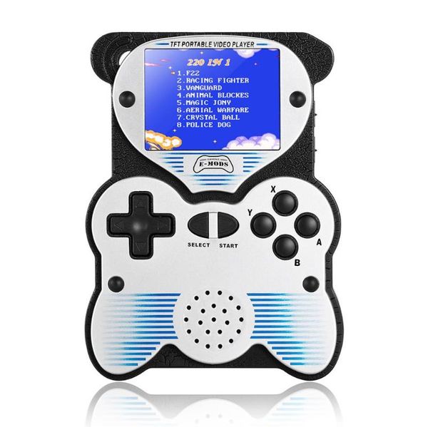 

charging handheld games console 12-bit 220 retro player 2.5" lcd portable gaming system for child adults game players
