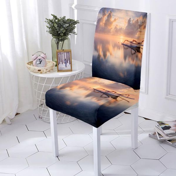 

chair covers slipcover removable anti-dirty seat cover kitchen for banquet wedding dining restaurant housse de chaise