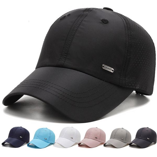 

men's summer sun quick drying sports outdoor baseball sunshade anti-wear women's versatile leisure fashion hat, Blue;gray
