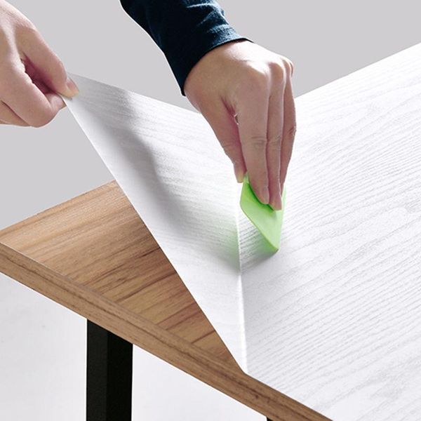 

wallpapers 2m/5m waterproof wood wallpaper roll self adhesive contact paper doors cabinet deskmodern furniture decorative sticker