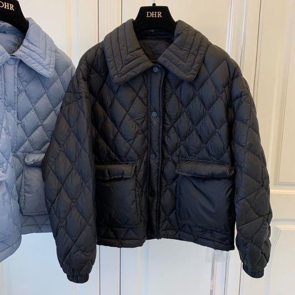 

women's jackets korea version fashion thin light black color women jacket coat parkas winter female clothes, Black;brown