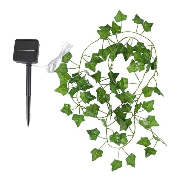 

solar lamps leaf rattan string lights outdoor decorative garden for lawn patio