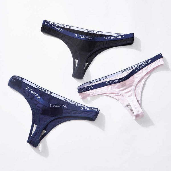 

briefs panties 2021 comfortable cotton women's letter traceless low waist seductive thong, Black;white