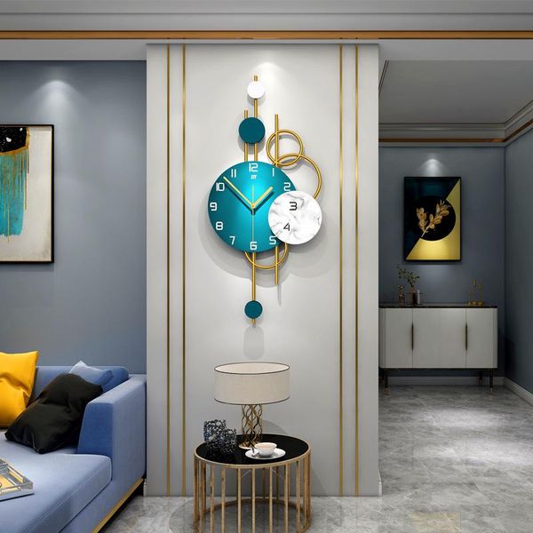 

living room light luxury clock wall modern minimalist art watch clocks
